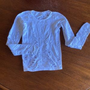 ALO long sleeve mesh top